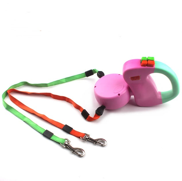 Retractable Dual Dog Walking Leash