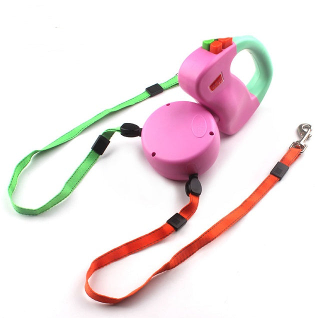 Retractable Dual Dog Walking Leash