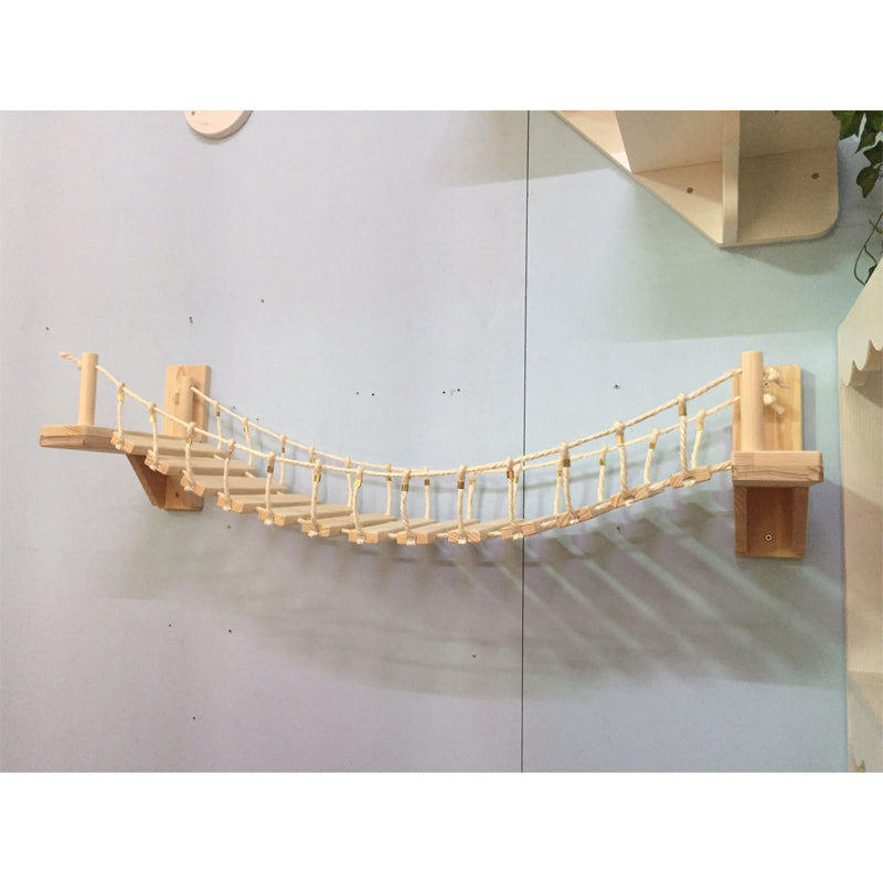 Wall cat furniture pine wall hanging ladder