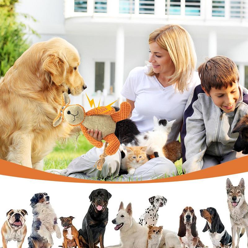 Dog Plush Toys Pet Squeaky Animal, Dog Bite-Resistant, Interactive Toys