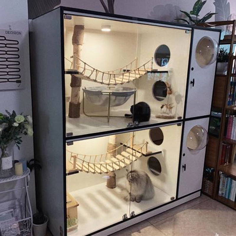 Wall cat furniture pine wall hanging ladder