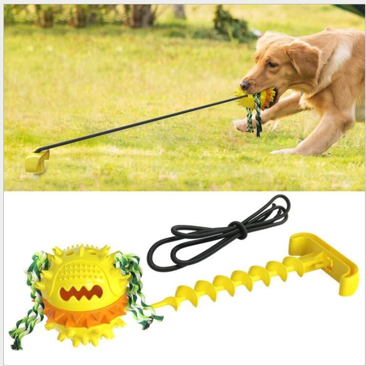 Dog Bite Resistant Outdoor Rope and Ball Toy