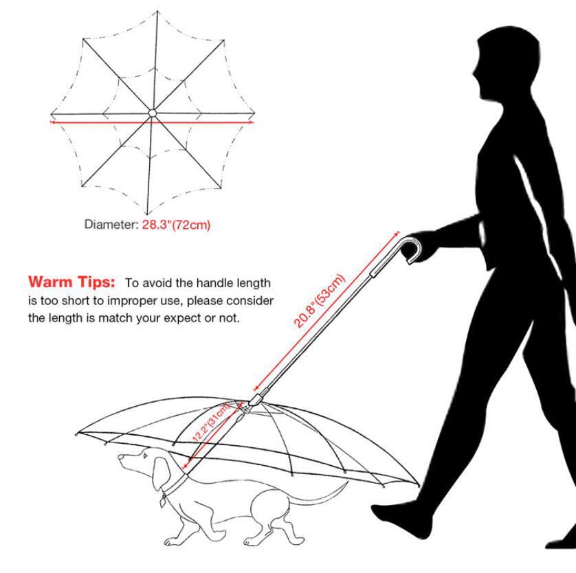 Dog's Transparent Umbrella leash