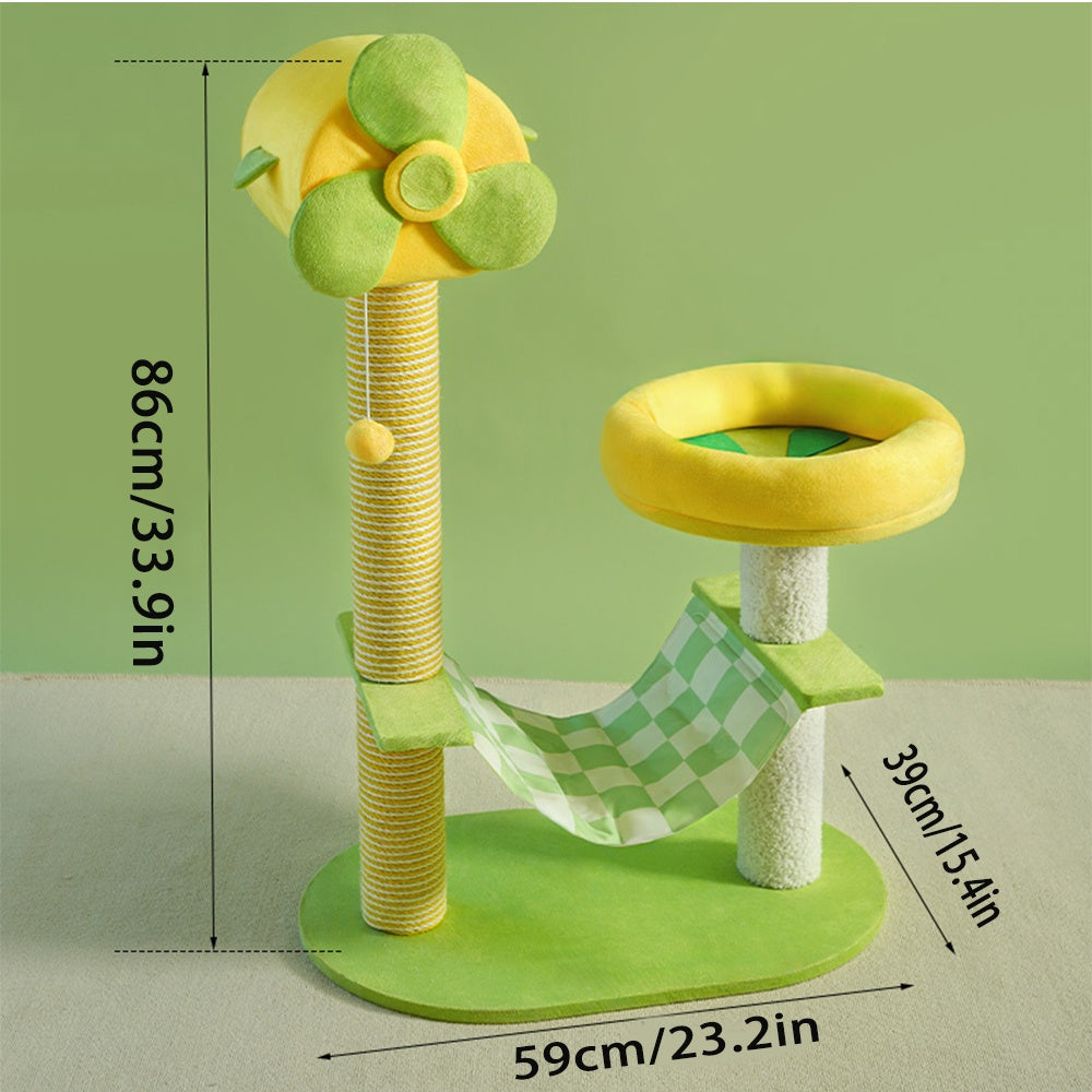 Cat Climbing Frames And Multi-level Cat Towers With Durable Scratching Posts,