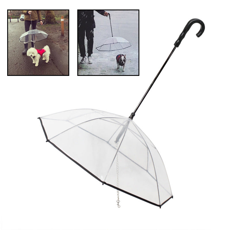Dog's Transparent Umbrella leash